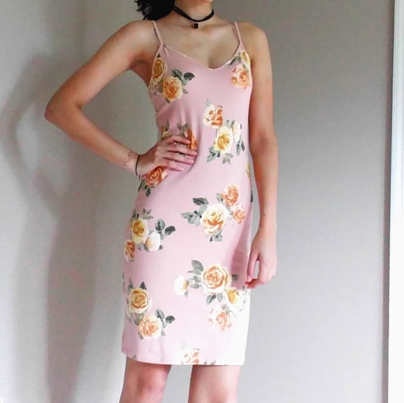 Forever 21 Dresses & Skirts - Forever 21 Pink and Yellow Floral Dress